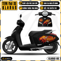 Tem Rời Klara S Vinfast Mẫu Hot Wheel | KLARAS-08 | Team Decal Hình Dán Xe Máy Đẹp Chất Dễ Dán Tại Nhà
