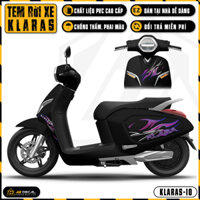 Tem Rời Klara S Vinfast Thiết Kế Lửa Thiêng | KLARAS-10 | Team Decal Hình Dán Xe Máy Đẹp Chất Dễ Dán Tại Nhà