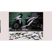 Tem rời lửa Vario trắng , đen + 3 lớp