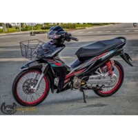 Tem rời mẫu Wave i xanh ngọc đỏ cho xe đen