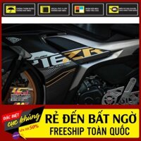 TEM RỜI mẫu Y16ZR vàng đồng cho Exciter 155 đen nhám