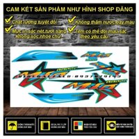 TEM RỜI MIO AMORE NHỎ ĐỜI ĐẦU PHỐI XANH - BI DECAL
