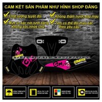 TEM RỜI MIO ĐỜI ĐẦU MẪU CHÓ NHÚT NHÁT HỒNG ĐEN - THU DECAL