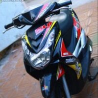 Tem rời mio ultimo vàng đỏ dán xe đen