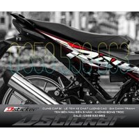 Tem rời Raider mẫu mới 2021 - tem đỏ dán xe đen