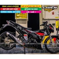 Tem rời Raider R150 mẫu zin đen xám đỏ