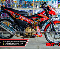 tem rời satria đỏ đen trắng gấu panda