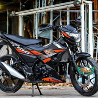 Tem rời Satria F150 đen cam