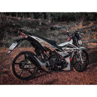 tem rời satria F150 full trắng phối đen vàng