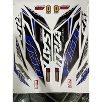 Tem rời Satria F150 xanh Gp trắng