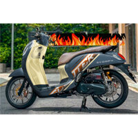 Tem rời Scoopy 110 xám mẫu Scooter cam đen siêu hot 2025