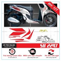 TEM RỜI SH MODE TRẮNG ĐỎ - BI DECAL