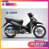 Tem rời Sirius fi dán xe đen