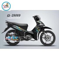 Tem rời sirius fi dán xe đen