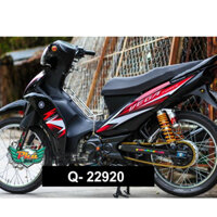 Tem rời Sirius FI đời đầu đỏ xe đen (P) -1