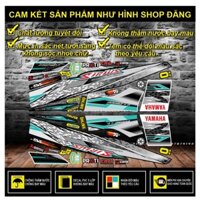 TEM RỜI SIRIUS MẪU SỌC PHỐI TRẮNG XÁM XANH ĐEN - THU DECAL