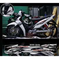 tem rời Sirius mẫu Zin chữ nhiều màu xe trắng