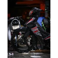 Tem rời Sirius RC hoạ tiết đen xám đỏ, in sắc nét, 3 lớp không phai màu CM00047 1 2 3