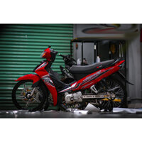 Tem rời Sirius RC hoạ tiết đỏ đen xám, in sắc nét, 3 lớp không phai màu CM00048