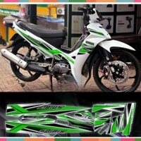 tem rời Sirius sọc xe trắng đen phối nhiều màu