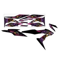 tem rời sonic 150 đen phối tím mẫu gấu panda, siêu đẹp siêu bền