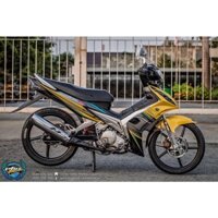 Tem rời Spark 135 dán Exciter vàng đen - không bay màu