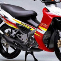 Tem Rời Suzuki Satria 2006 Trắng Đỏ Đen