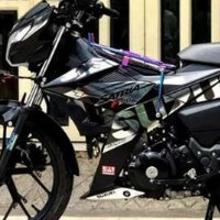 Tem Rời Suzuki Satria Fi F150 - Raider Fi R150 Dán Xe Đen - Chất Liệu Crom Cao Cấp