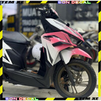 Tem rời vario đen in keo trong dán cho xe màu sáng decal 3 lớp cao cấp chống nước - Nhãn Dán