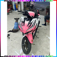 Tem rời vario đen in keo trong dán cho xe màu sáng decal 3 lớp cao cấp chống nước - Nhãn Dán Nhãn dán