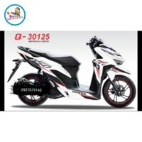 Tem rời vario trắng đỏ 3 lớp