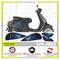 TEM RỜI VESPA 2453 DÁN XE ĐEN - THU DECAL