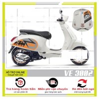 TEM RỜI VESPA KTM DÁN XE TRẮNG - BI DECAL