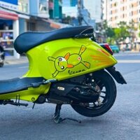 Tem rời vespa Sprint xanh Tem thỏ tách nền , dán đc cho mọi màu xe
