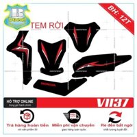 Tem rời VISION 2016 CHỈ ĐỎ ĐEN 1137