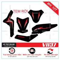 TEM RỜI VISION 2016 CHỈ ĐỎ ĐEN 1137 - BI DECAL