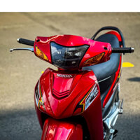 tem rời wave 100 đỏ đen mẫu chế đơn giản đẹp , tem 3 lớp