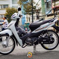 Tem rời wave 110 trắng đơn giản đẹp mắt 2024