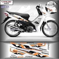 Tem rời wave a 110 ms47 - cắt ghép không màu nền - có thể dán cho tất cả màu xe của wave a 110 - 100