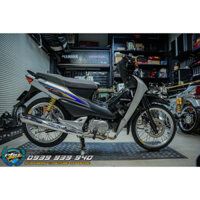 Tem rời Wave Alpha 100 xe bạc đen - mẫu S xanh dương nổi bật - không bay màu