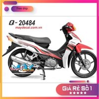 Tem rời Wave Blade 110 dán xe trắng