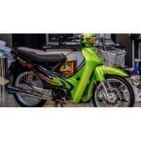 Tem rời Wave S 110 đời đầu xanh đen 2014 - Decal 3 lớp cao cấp, chống nước, không bay màu