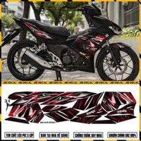 Tem Rời Winner V3 Ngọn Lửa | WNV3-42 | Team Decal Dán Xe Máy Win X V3 Xám Đen Đỏ Chống Nước Chống Xước