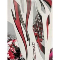 Tem rời Winner X bạc đen - tem Samurai đỏ