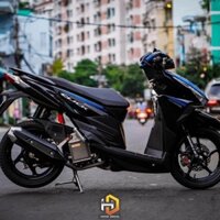 Tem rời xe click 125 xanh đen đơn giản , tạo điểm nhấn