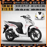 Tem Rời Xe Dán Xe Vision Mẫu Tem Chỉ | VS24 | Decal Chế Dán Xe Máy Vision 2015 - 2022 Chống Nước, Bền Màu