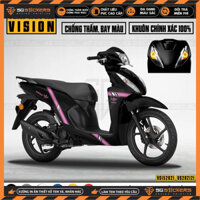 Tem Rời Xe Dán Xe Vision Thiết Kế Logo Adidas | VS21 | Decal Chế Dán Xe Máy Chống Nước, Bền Màu