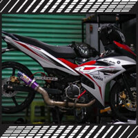 Tem rời xe exciter 150 trắng đỏ . Đổi màu khác liên hệ shop