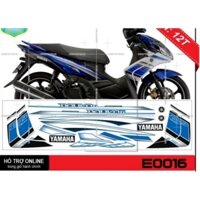 Tem rời xe Nouvo 5 Trắng Xanh Gp