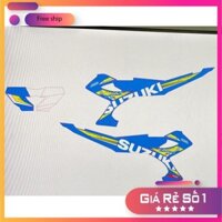 Tem rời xe Raider 2017 dán xe xanh